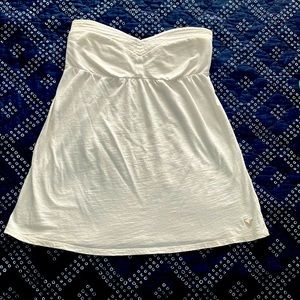 American Eagle, off white strapless top, size medium